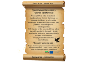 Tiedote: Luovasta polusta yrittäjyyteen